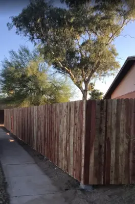Substitute Fence with Redwood — Home Renovation & Remodeling Services project by Earthchief Contracting