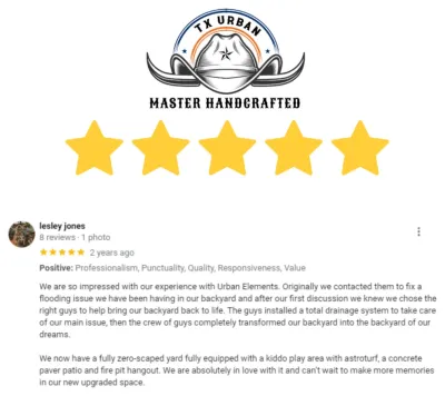 Client Testimonials — Landscape Design project by Texas Urban Elements