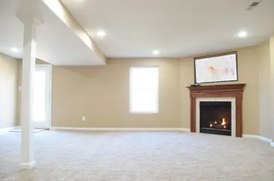 Completed Lower Level with Family Room — Home Renovation & Remodeling Services project by Wiedemann Contracting