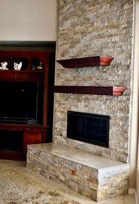 Fireplace renovation by Sharp Industries, LLC