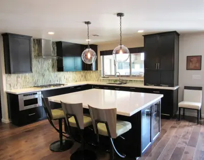 Transitioning from 1970s Design to Modern Kitchen — Home Renovation & Remodeling Services project by Mountain Sky Building And Design LLC