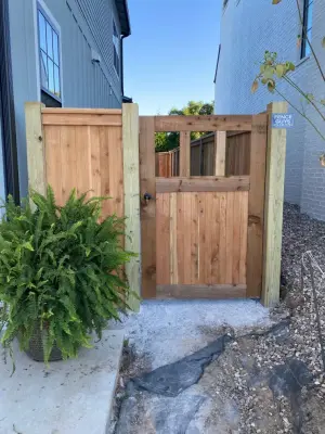 Framed Picture with Cap and Trim on Board — Fence Installation project by Fence Guys