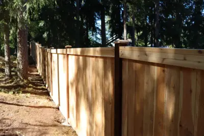 Cedar Fence in Estate Style — Fence Installation project by MyFence.com