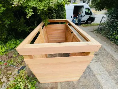 Cedar Waste Enclosure by Cool Cat Fence