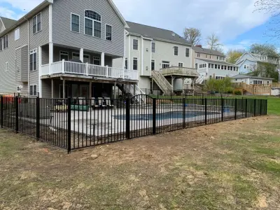 Swimming pool barrier — Fence Installation project by All American Fence Company
