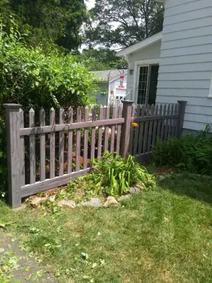 4-Foot Modern Straight-Top Picket Fence — Fence Installation project by All American Fence Company