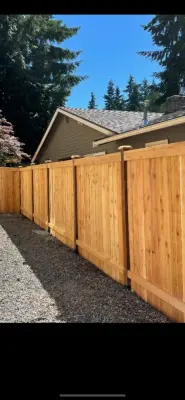 Cedar Privacy Fence in Estate Style — Fence Installation project by ABIS Construction