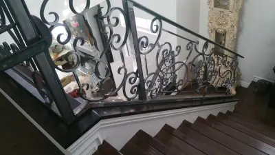 Metal Railing — Fence Installation project by Iron Works And Automatic Gates