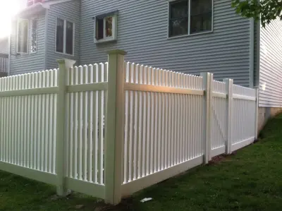 Newington Custom 5' PVC Spindle Picket 6/13 by Hartford Fence Company