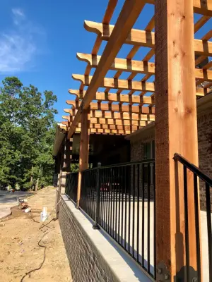 Cedar Pergola at Silverthorne — Fence Installation project by Bradford Fencing LLC
