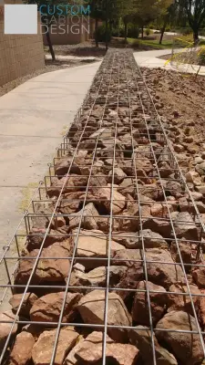 Custom Gabion Design - Fence Installation in Phoenix, AZ