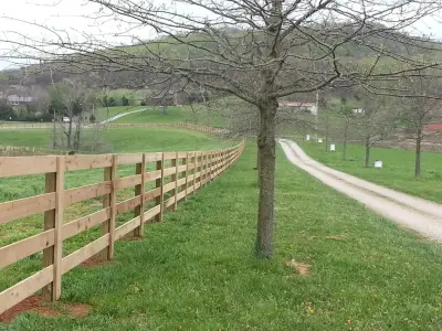 Three and Four Rail Ranch Fencing — Fence Installation project by Putnam County Fencing
