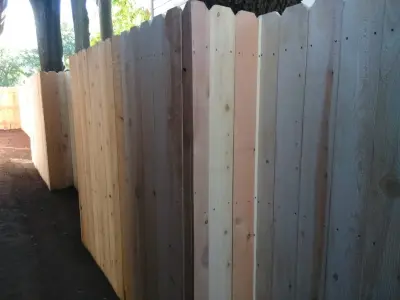 Tri-Rail Dog-Eared with Postmaster Metal Supports — Fence Installation project by Cox Fencing