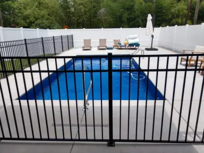 4 ft Aluminum Smooth Top Hybrid Fence by A-1 Fence & Deck Company