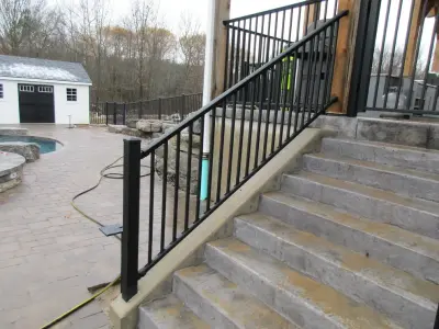 Aluminum Fencing and Railing in Lowell, Michigan — Fence Installation project by Fence Consultants Of West Michigan