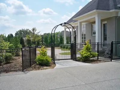 Aluminum Arch — Fence Installation project by Raatz Fence Company