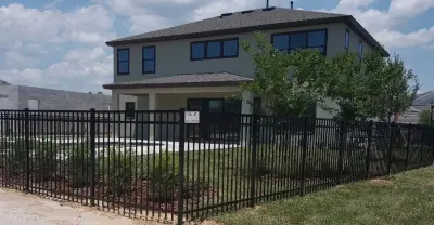 Dark 5-Foot Aluminum Barrier — Fence Installation project by AJ Fence MFG, INC