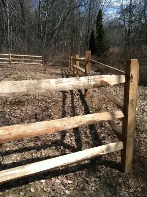 Bloomfield | Country Style Split-Rail Corral by Hartford Fence Company