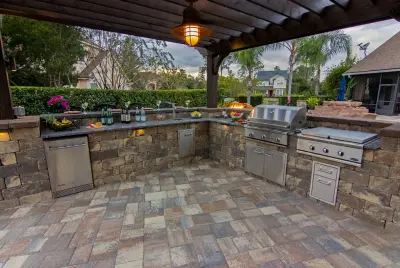 Outdoor Cooking Spaces and Bars — Fence Installation project by Fences And Pavers By Design