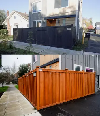 Cedar Fence with Board-on-Board Design — Fence Installation project by Cool Cat Fence