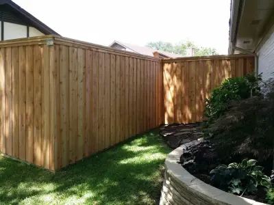 Cypress Barrier — Fence Installation project by Knight Lawn And Fence Services