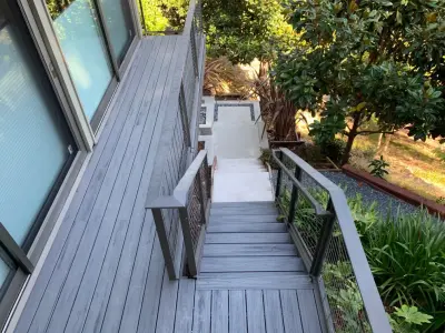 Contemporary Trex Deck — Fence Installation project by Clough Construction