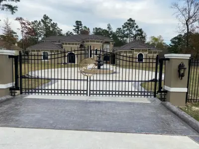 Bespoke Estate Entrance Gate with Features by My Garage And Gates