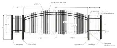 Bespoke Iron Fencing by Sonrise Fence
