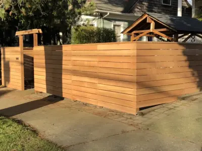 Bespoke Wood Fencing: Front Yard — Fence Installation project by Cool Cat Fence