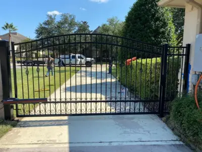 Ornamental Iron Gate by My Garage And Gates