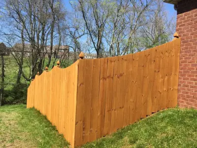 East Nashville Privacy Fence with "Desert Sand" Stain — Fence Installation project by Stain & Seal Experts