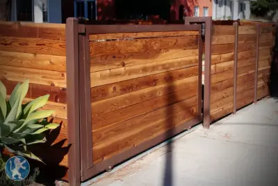 Timber Fencing and Entrances — Fence Installation project by Perfect Garage Doors And Gates Inc.