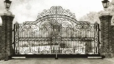 Elizabethan Entrance Gate — Fence Installation project by Austin Ironworks