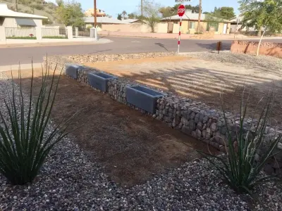 Custom Gabion Design - Fence Installation in Phoenix, AZ