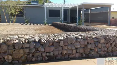Custom Gabion Design - Fence Installation in Phoenix, AZ