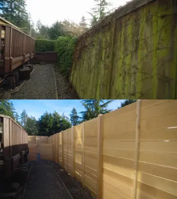 Horizontal Cedar Fence with Full Panels — Fence Installation project by Cool Cat Fence