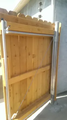 Structural Pole Gate — Fence Installation project by Cox Fencing