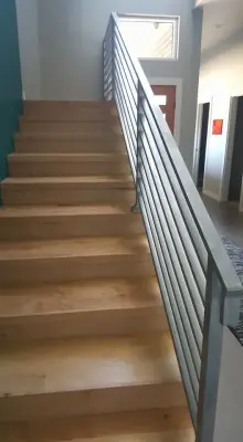 Modern Staircase — Fence Installation project by A & L Metalworks