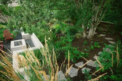 Lush Contemporary — Landscape Design project by The Figure Ground Studio, LLC