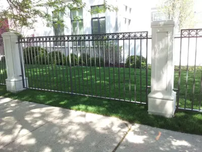 Metal Barrier — Fence Installation project by A&M Fence Corporation