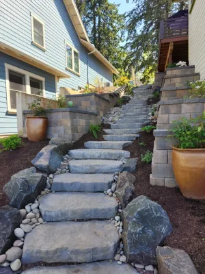 Precipitous Slope Treatment — Landscape Design project by The Garden Angels Landscape Design & Consulting in Salem