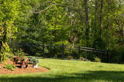Metal Outdoor Fencing — Fence Installation project by Orange Fence & Supply CO INC