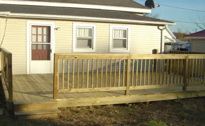 Handrail and Deck Fence Installation — Fence Installation project by Mid Tenn Fencing