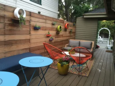 Venice Beach Eclectic Decks — Landscape Design project by Becky Bourdeau Designs Inc in Los Angeles