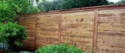 Horizontal Natural Wood Privacy Fence by Post Master — Fence Installation project by Bigfoot Fencing