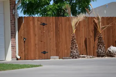 Sealed and Stained Cedar by Concho Fence