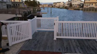Vinyl Railing — Fence Installation project by Homestead Fence Co.