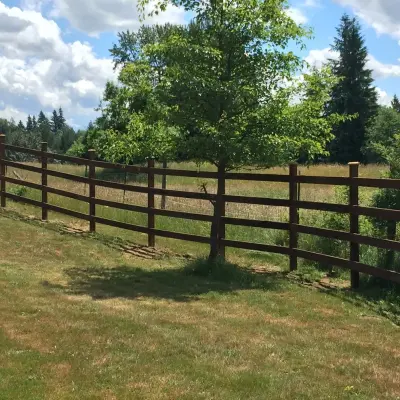Rail Enclosure — Fence Installation project by Western Pacific Fence