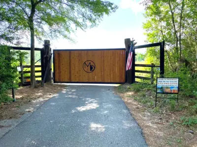 Ranch Barrier and Estate Entrance — Fence Installation project by My Garage And Gates