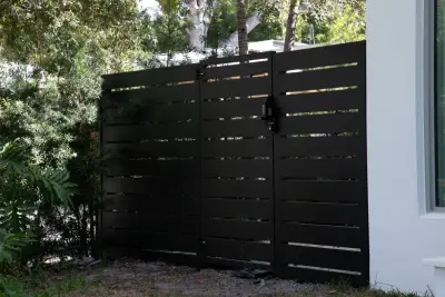 Sarasota Tailored Fence and Driveway Gate — Fence Installation project by Freedom Fence & Aluminum